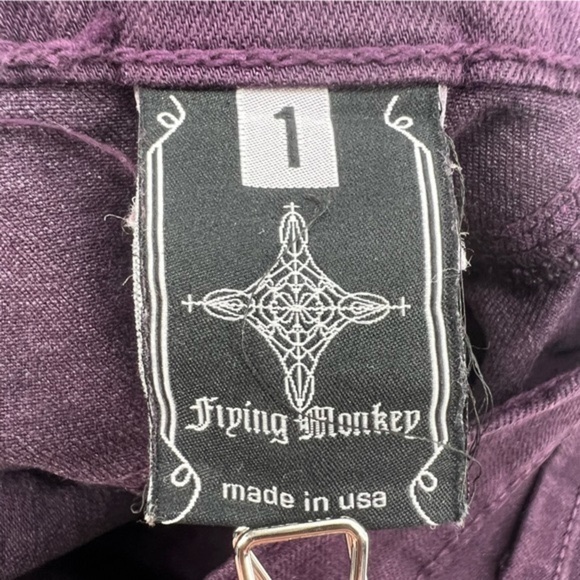 Flying Monkey Purple Skinny Stretch Jeans Size 1 Wome - Picture 4 of 6